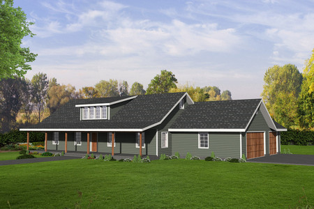 Ranch House Plan - 44993 - Front Exterior