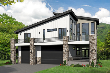 Modern House Plan - Bahama Breeze 75945 - Front Exterior