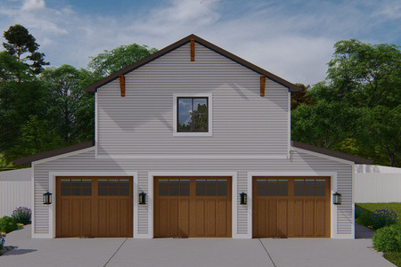 Farmhouse House Plan - Antonio  39134 - Front Exterior