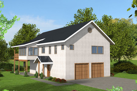 Modern House Plan - 14874 - Front Exterior