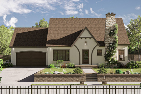 Cottage House Plan - Bauman 55220 - Front Exterior