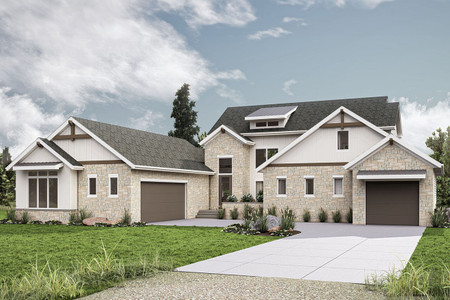 Craftsman House Plan - White Rock 78661 - Front Exterior