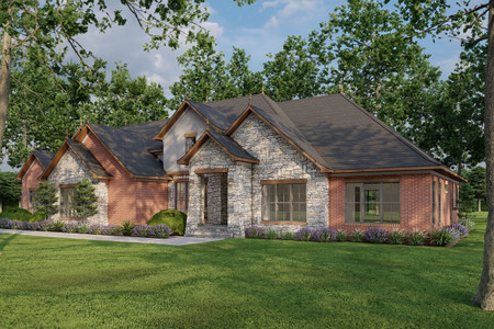 European House Plan - Woodland Winds 48262 - Front Exterior