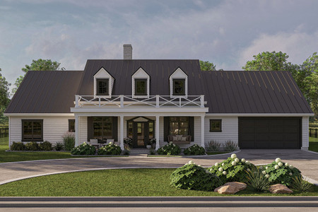 Colonial House Plan - Fairhope 33355 - Front Exterior