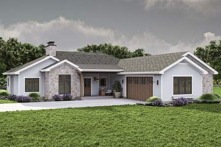 Traditional House Plan - Auburn Hills 75969 - Front Exterior