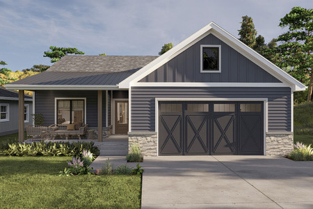 Farmhouse House Plan - Springview 53488 - Front Exterior