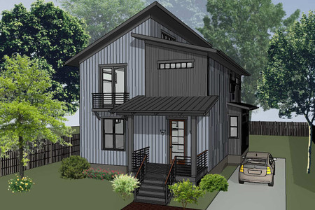 Modern House Plan - 52767 - Front Exterior