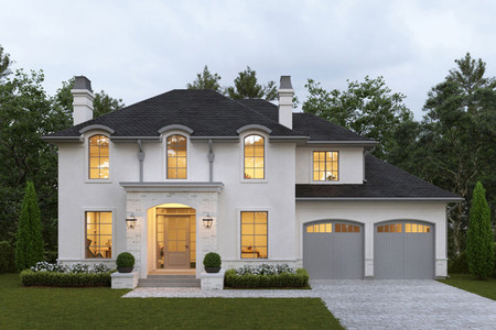French Country House Plan - Highland Park 84556 - Front Exterior