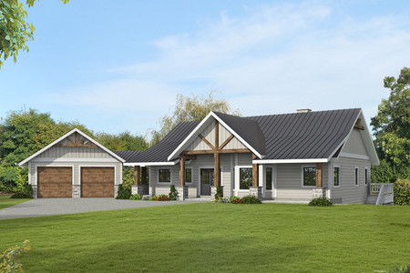 Craftsman House Plan - 83773 - Front Exterior