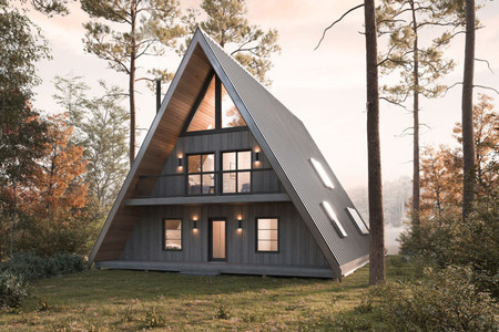 A-Frame House Plan - Sycamore 36220 - Front Exterior