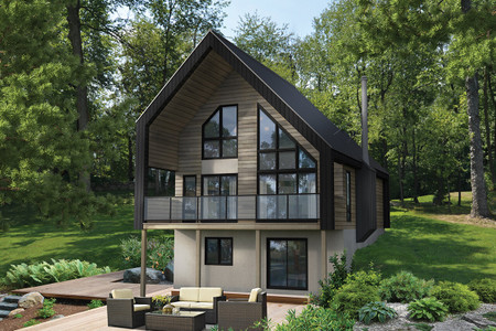A-Frame House Plan - 46752 - Front Exterior