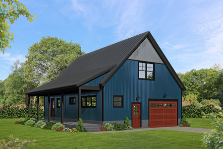 Farmhouse House Plan - Grizzly Peak 2 24258 - Front Exterior