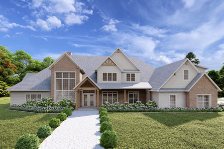 Farmhouse House Plan - Lockhart 21132 - Front Exterior