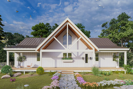 Craftsman House Plan - Chickamauga Lakehouse 17151 - Front Exterior