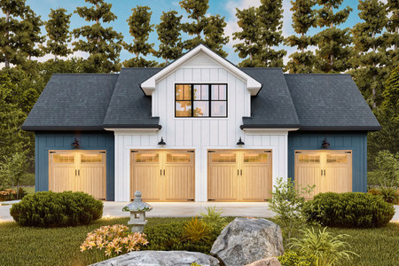Farmhouse House Plan - Daphne Garage 49392 - Front Exterior