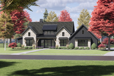 Mountain Rustic House Plan - 32079 - Front Exterior