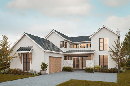 Farmhouse House Plan - Ventura 38384 - Front Exterior