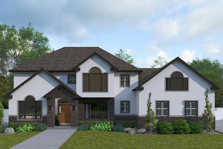 European House Plan - Marbella 91344 - Front Exterior