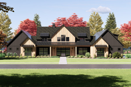 Farmhouse House Plan - 54898 - Front Exterior