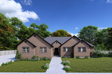 Traditional House Plan - Saddlebrook 60049 - Front Exterior