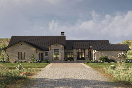 European House Plan - Perryville 98391 - Front Exterior