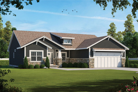 Craftsman House Plan - Bonham 26037 - Front Exterior