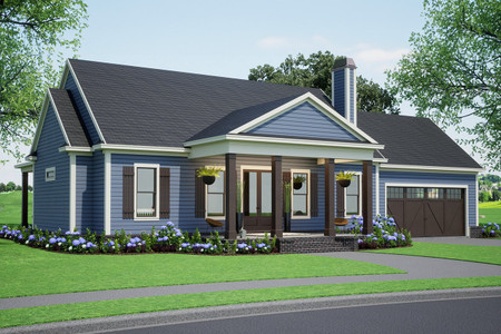 Country House Plan - Woodall 9 10885 - Front Exterior
