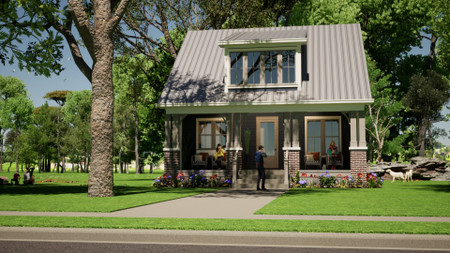 Cottage House Plan - Scott 85722 - Front Exterior