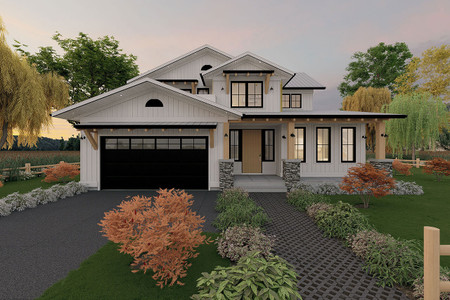 Farmhouse House Plan - Chestnut Grove 72442 - Front Exterior