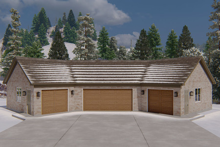 Traditional House Plan - Young Garage 41900 - Front Exterior