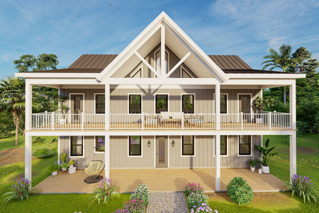 Craftsman House Plan - Queens Creek 21019 - Front Exterior