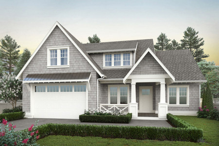 Shingle-Style House Plan - Lakeshore 23527 - Front Exterior