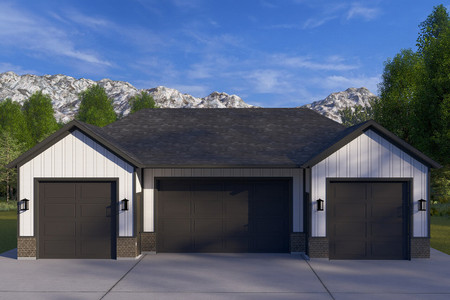 Traditional House Plan - Clancy Garage 92578 - Front Exterior