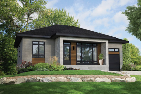 Modern House Plan - 57600 - Front Exterior