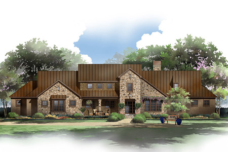 European House Plan - Leaning Oak 87086 - Front Exterior