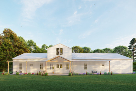 Farmhouse House Plan - Dakota 64318 - Front Exterior
