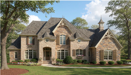European House Plan - Angouleme 34522 - Front Exterior