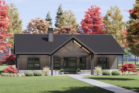 Country House Plan - 68392 - Front Exterior
