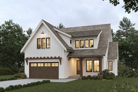 Farmhouse House Plan - Sherbrooke 97887 - Front Exterior