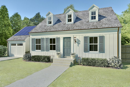 Cape Cod House Plan - Newport Coast 87205 - Front Exterior