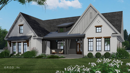 Farmhouse House Plan - Emma Rose 73653 - Front Exterior