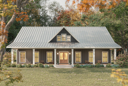 Farmhouse House Plan - 52787 - Front Exterior