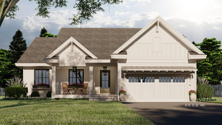 Farmhouse House Plan - Monarch 33763 - Front Exterior