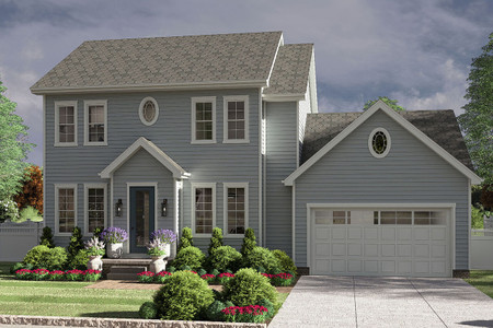 Colonial House Plan - Duncan 89325 - Front Exterior