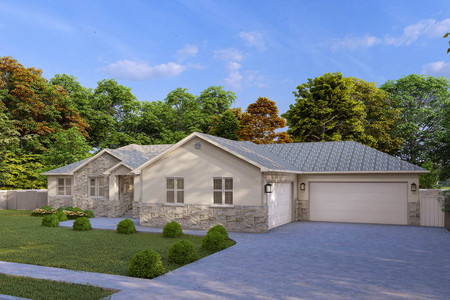 Ranch House Plan - Timpview 72143 - Front Exterior