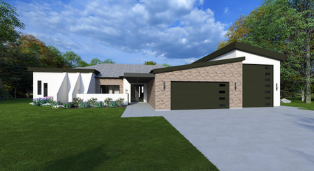 Modern House Plan - The Slip Lock 85353 - Front Exterior