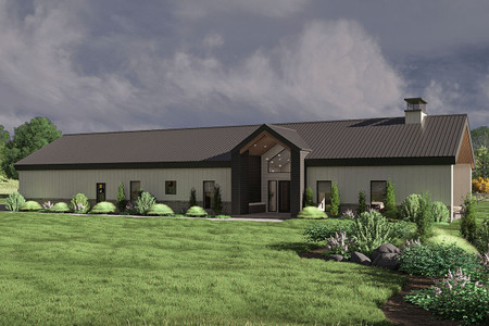 Farmhouse House Plan - Horseshoe Bend 34878 - Front Exterior