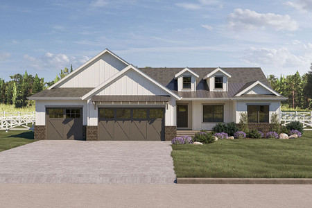 Farmhouse House Plan - Caroline 55725 - Front Exterior