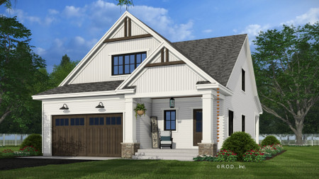 Farmhouse House Plan - Calhoun Falls 82032 - Front Exterior