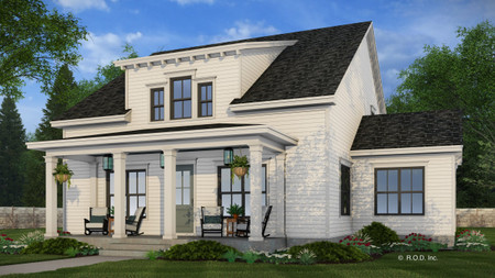 Farmhouse House Plan - Myrtle 70192 - Front Exterior